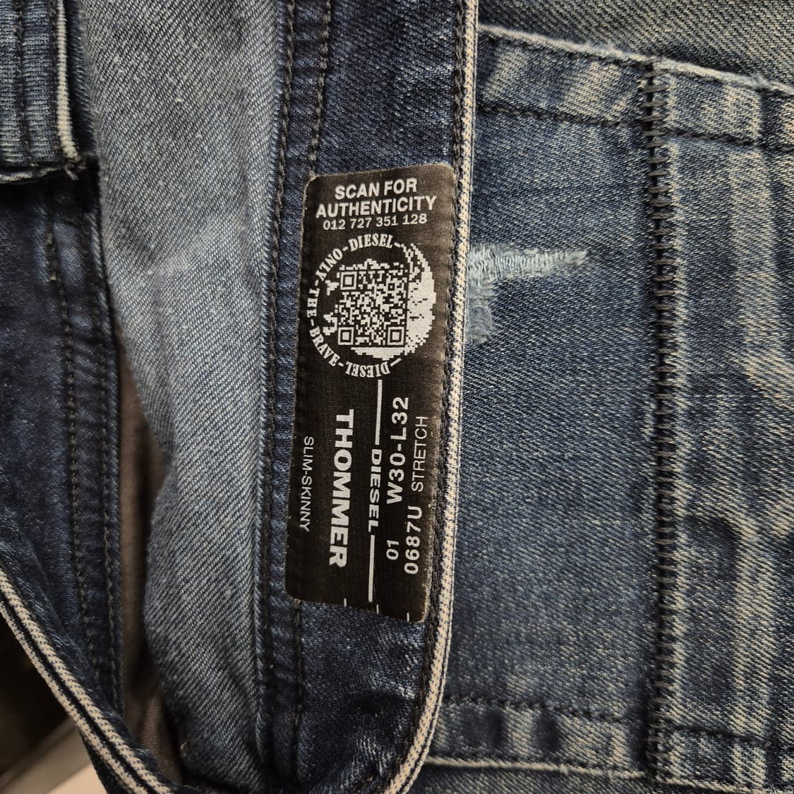 디젤 토머 슬림 스키니 핏 30 상품이미지5