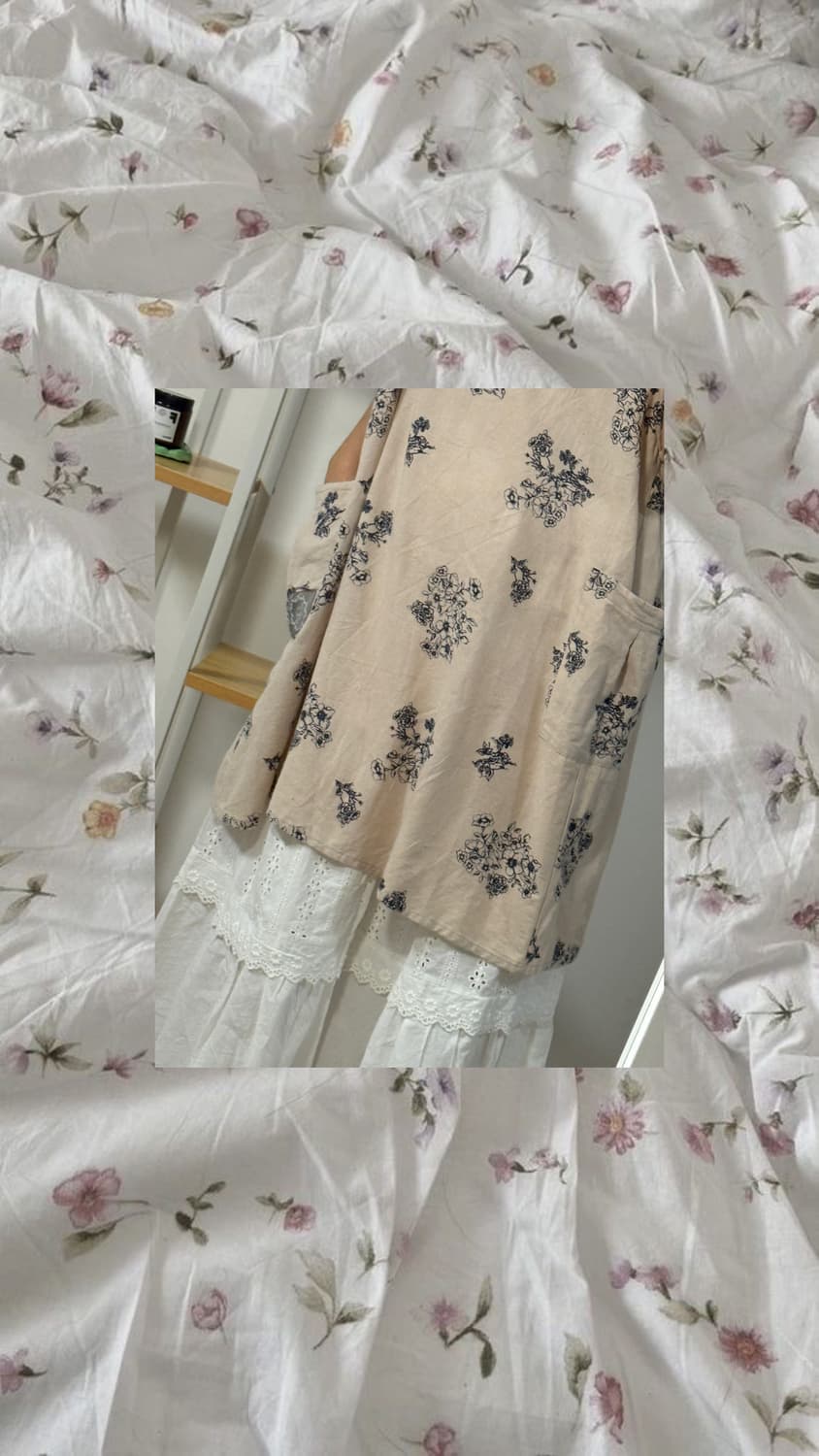 begie flower layerd ops 상품이미지3