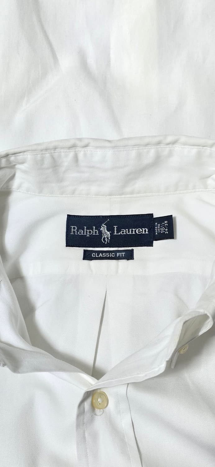 폴로 랄프로렌 화이트 클래식핏 셔츠 XL 상품이미지3
