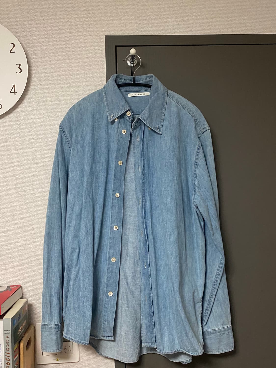 (S) Sunflower denim shirt 선플라워 데님 셔츠 상품이미지1
