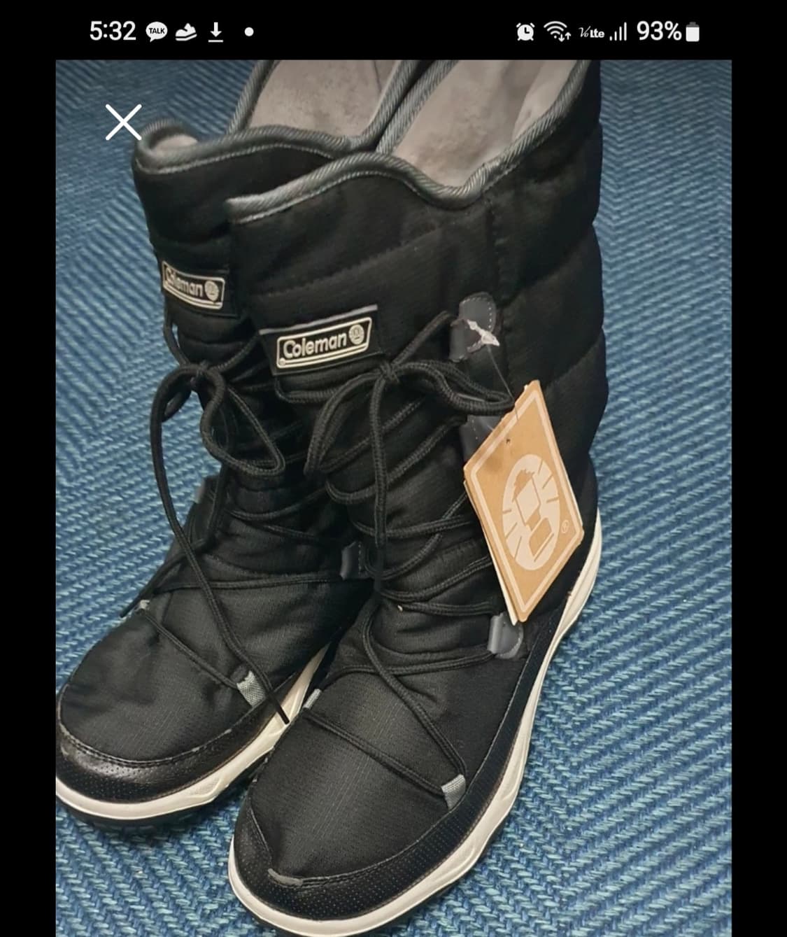 Coleman 콜맨 방한 부츠 240mm 새상품 상품이미지2