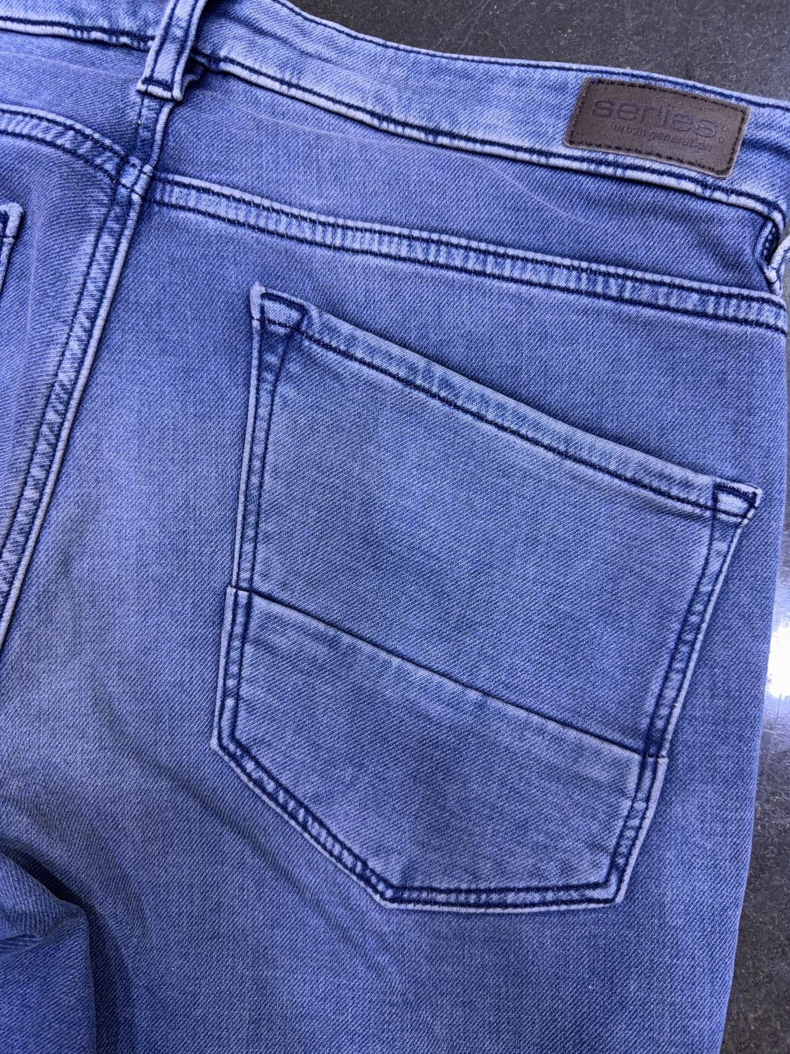 시리즈 힙스터 빈티지 주름 워싱 기모 스트레이트핏 데님팬츠 82 (32) 상품이미지7