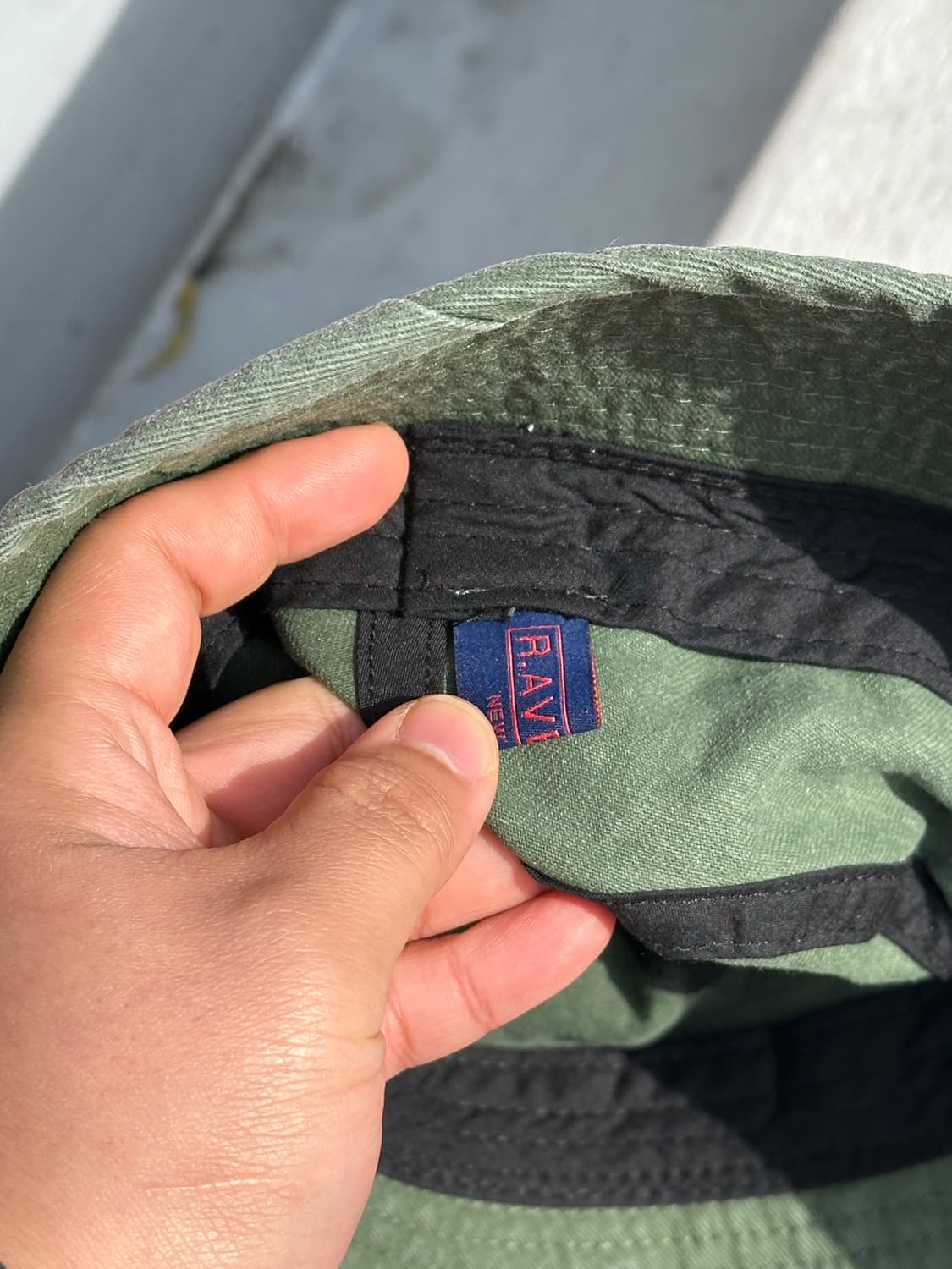 [L] 빈티지 카키 버킷햇 모자 상품이미지5