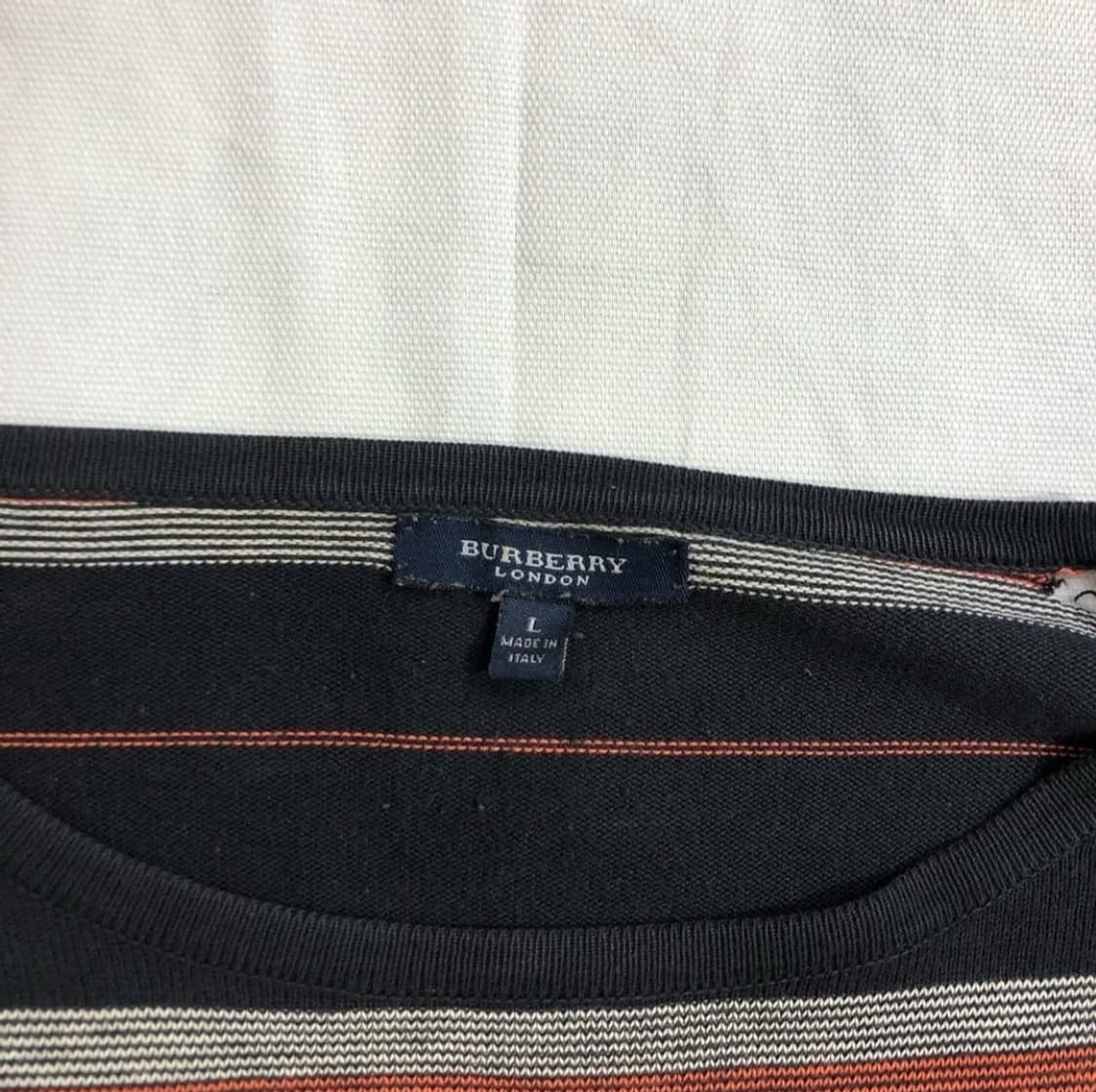 버버리 레드 스트라이프 맨투맨 상품이미지3