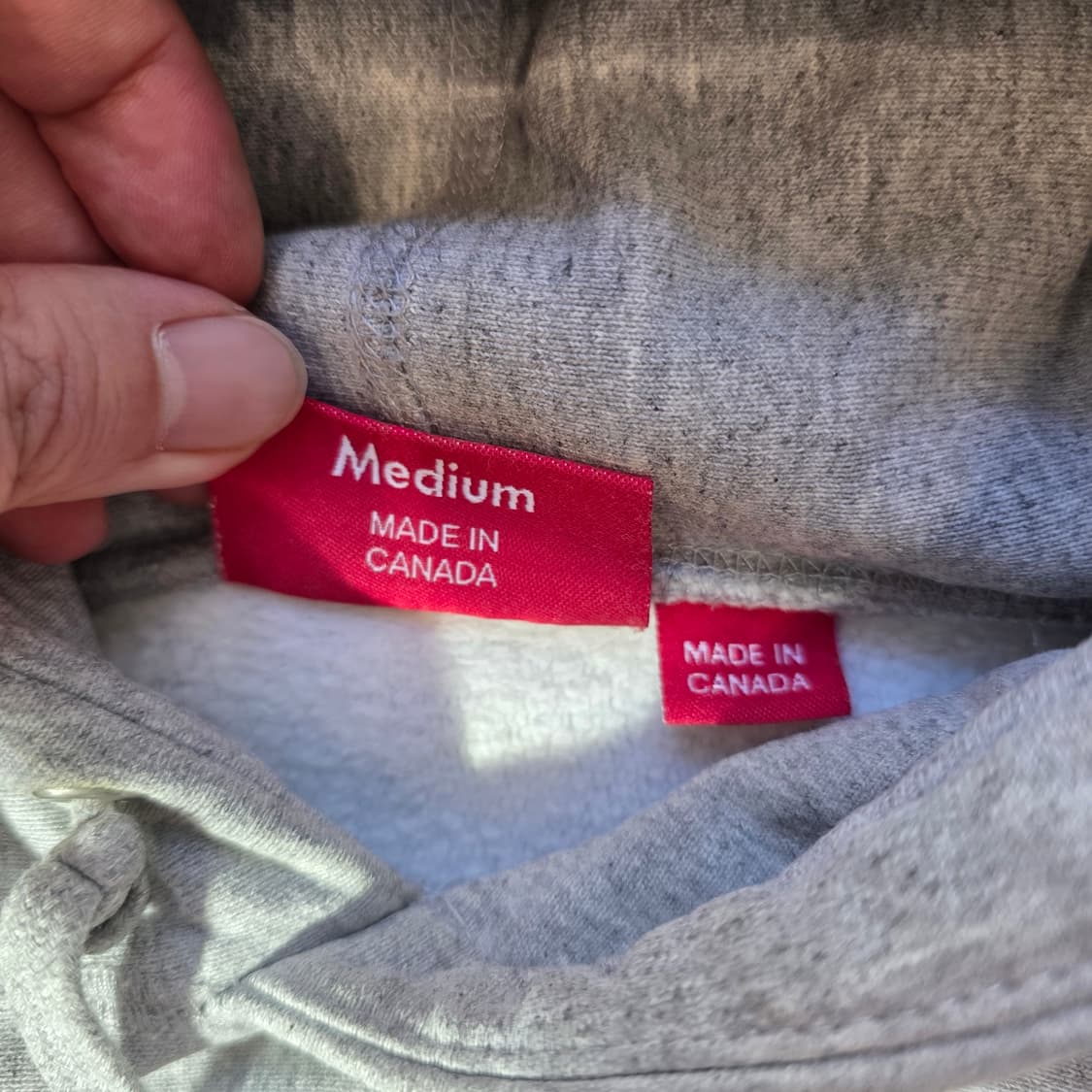 [M]슈프림 레드 박스로고 후드티 그레이 상품이미지4