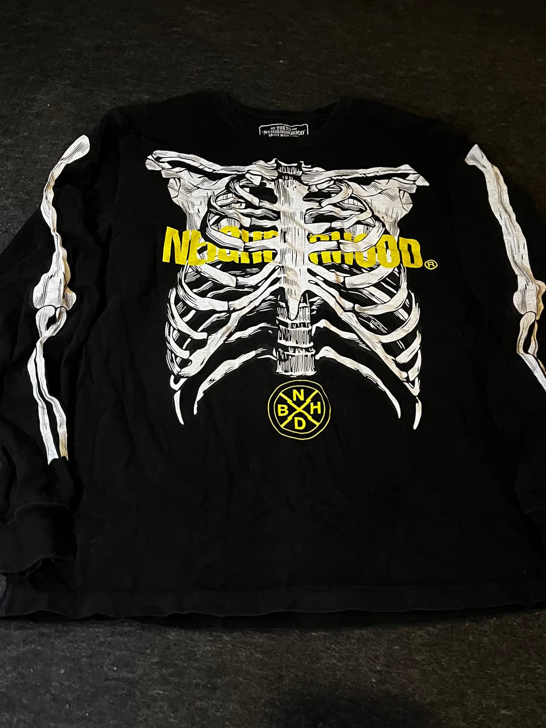 네이버후드 본즈 아나토미 티셔츠 M 사이즈 상품이미지1