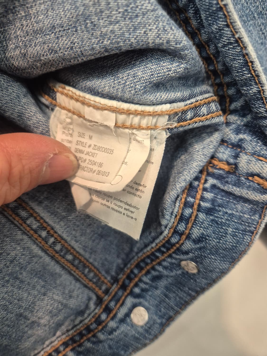 캘빈클라인 진 청자켓  M
- 사이즈 상품이미지4