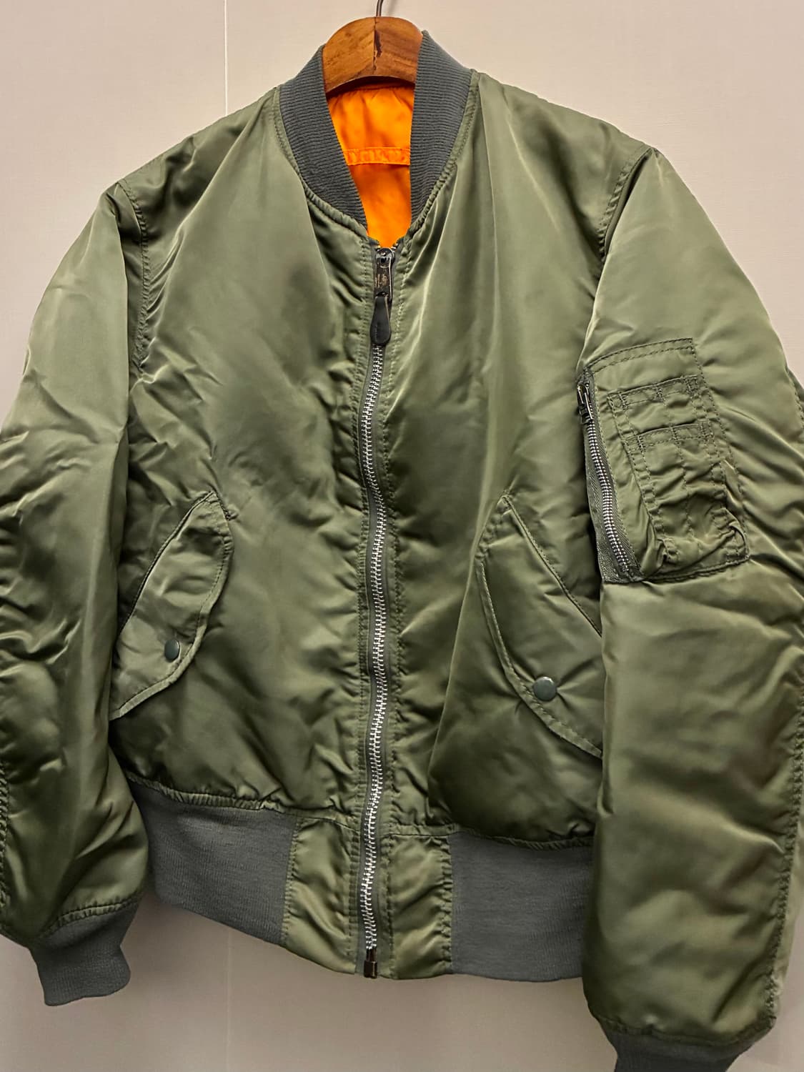 (S~M)90s USA ALPHA 알파인더스트리 빈티지 ma-1 항공점퍼 상품이미지2