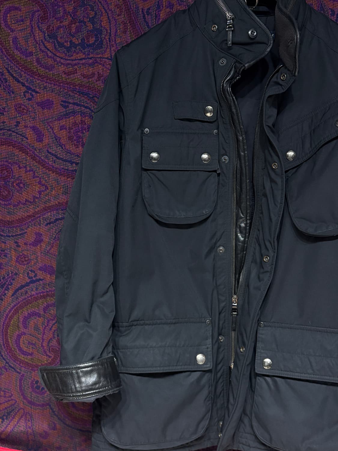 폴로 랄프로렌 바이크 가죽 패딩자켓 상품이미지6