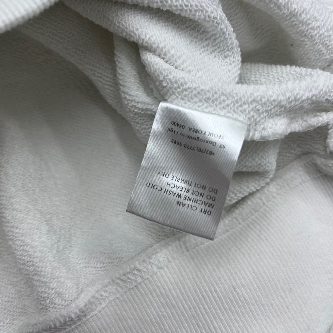 마르디 메르크디 그린 자수로고 화이트 맨투맨 상품이미지6