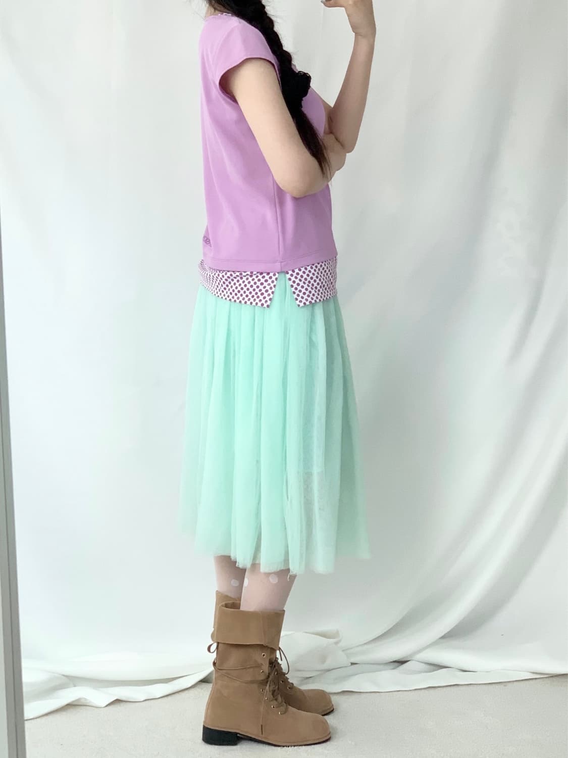포도맛 ♥ 도트 레이어드 귀요미t 상품이미지3
