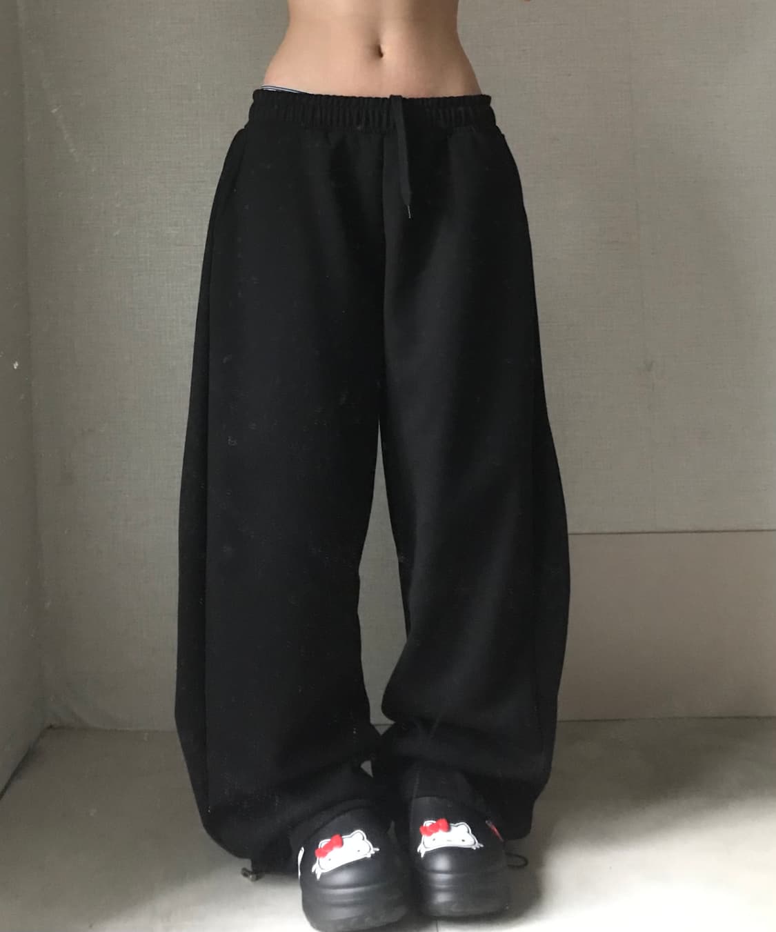 빈티지 블랙 스웨트 트레이닝팬츠 상품이미지3