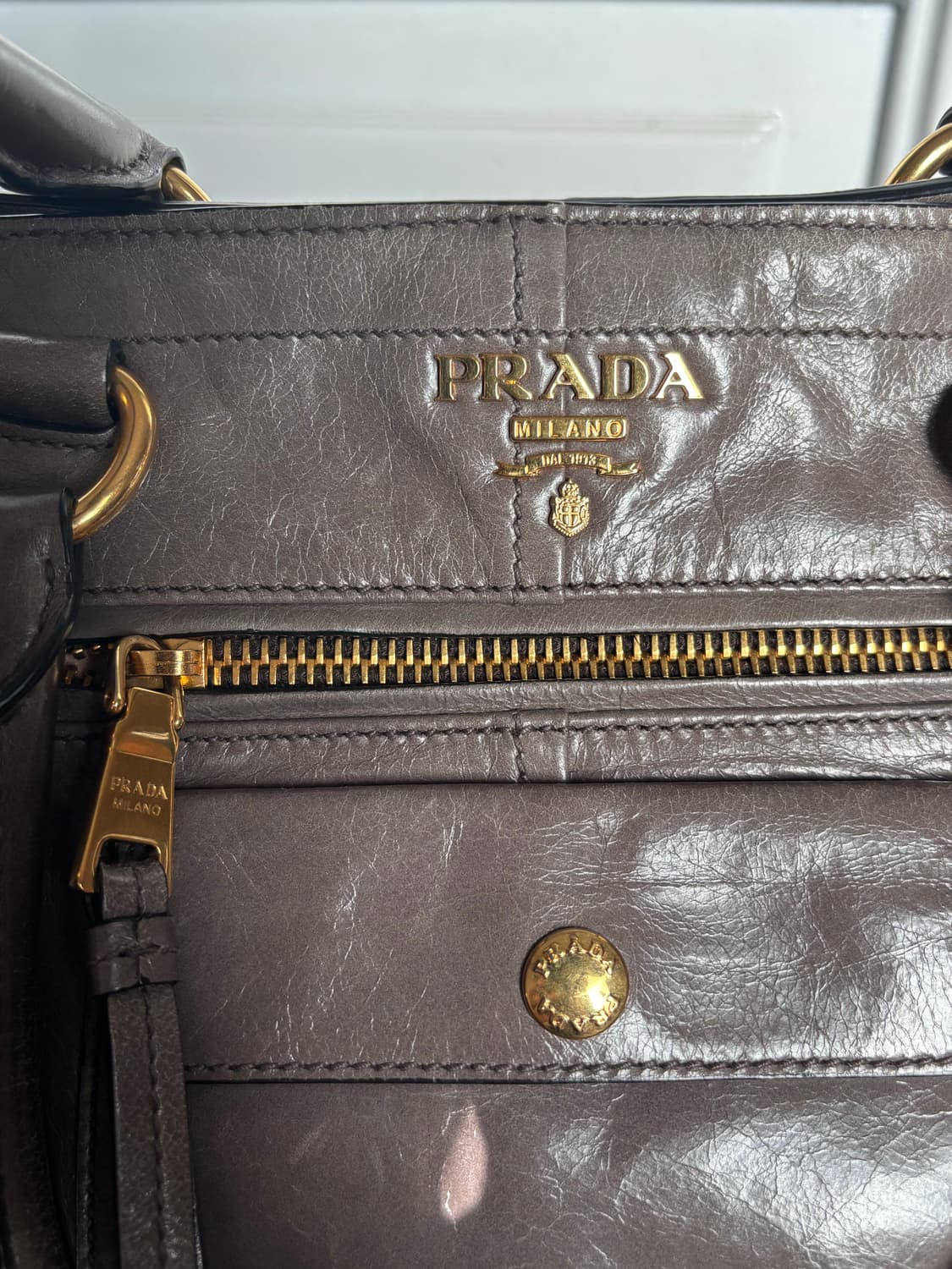프라다 비텔로 빅백 숄더 크로스 토트백 상품이미지6