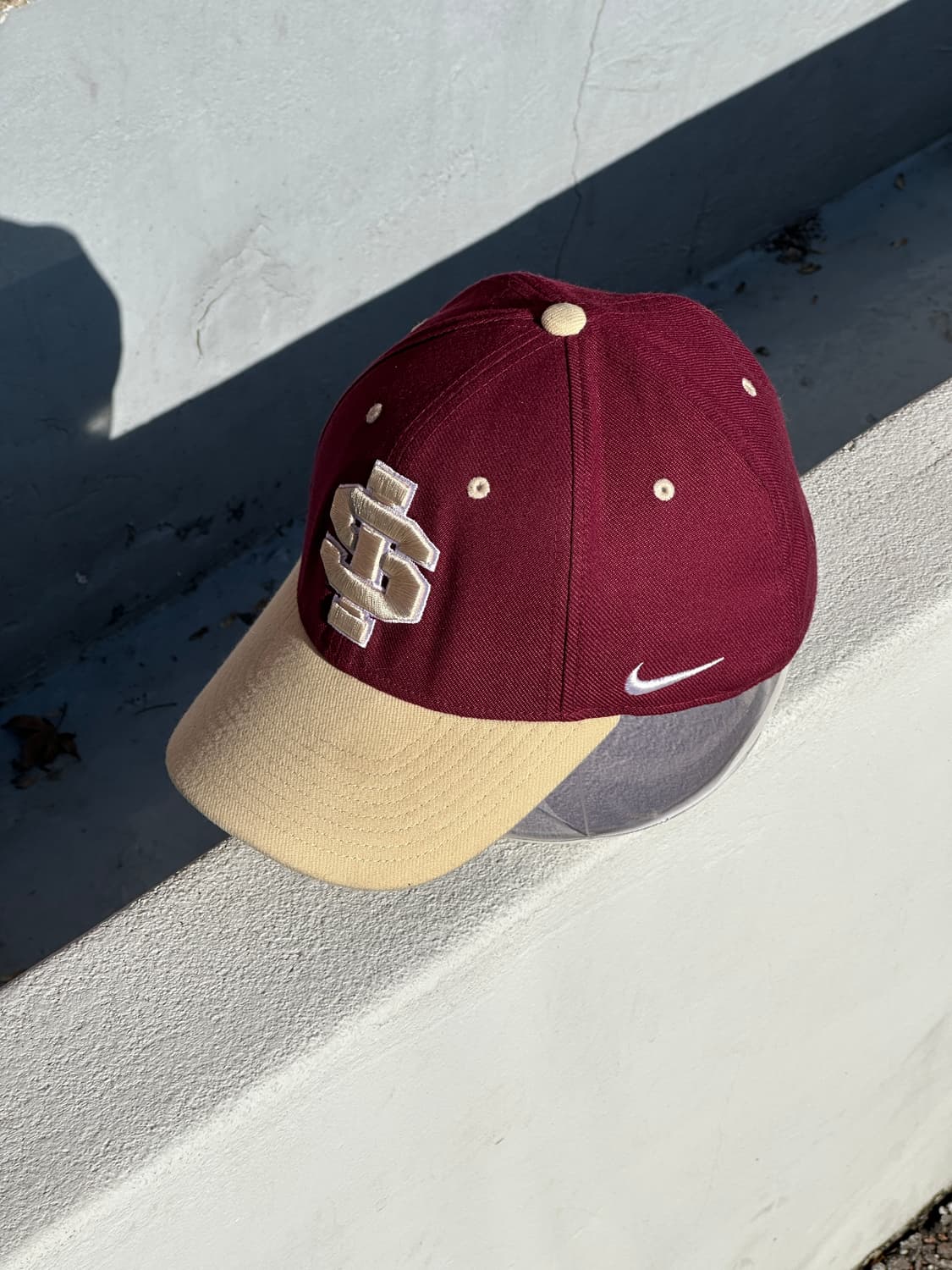 [L] 나이키 버건디 볼캡 모자 상품이미지2