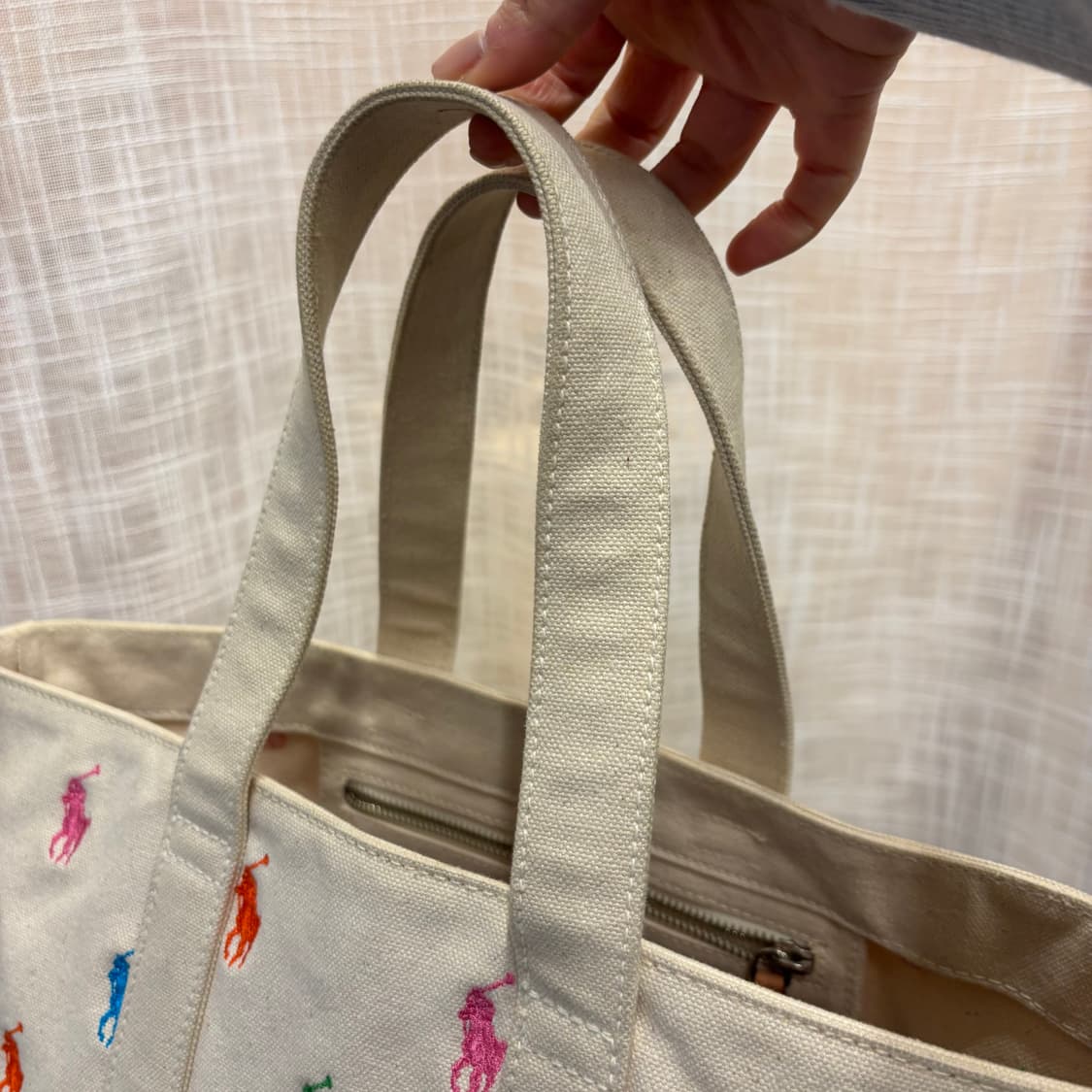 정품 폴로 랄프로렌 캔버스 토트백     상품이미지6
