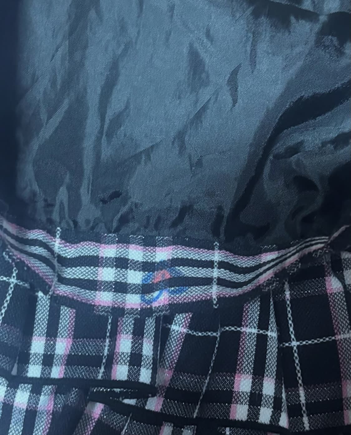 빈티지 블랙핑크 은사 캉캉 미니 스커트 상품이미지2