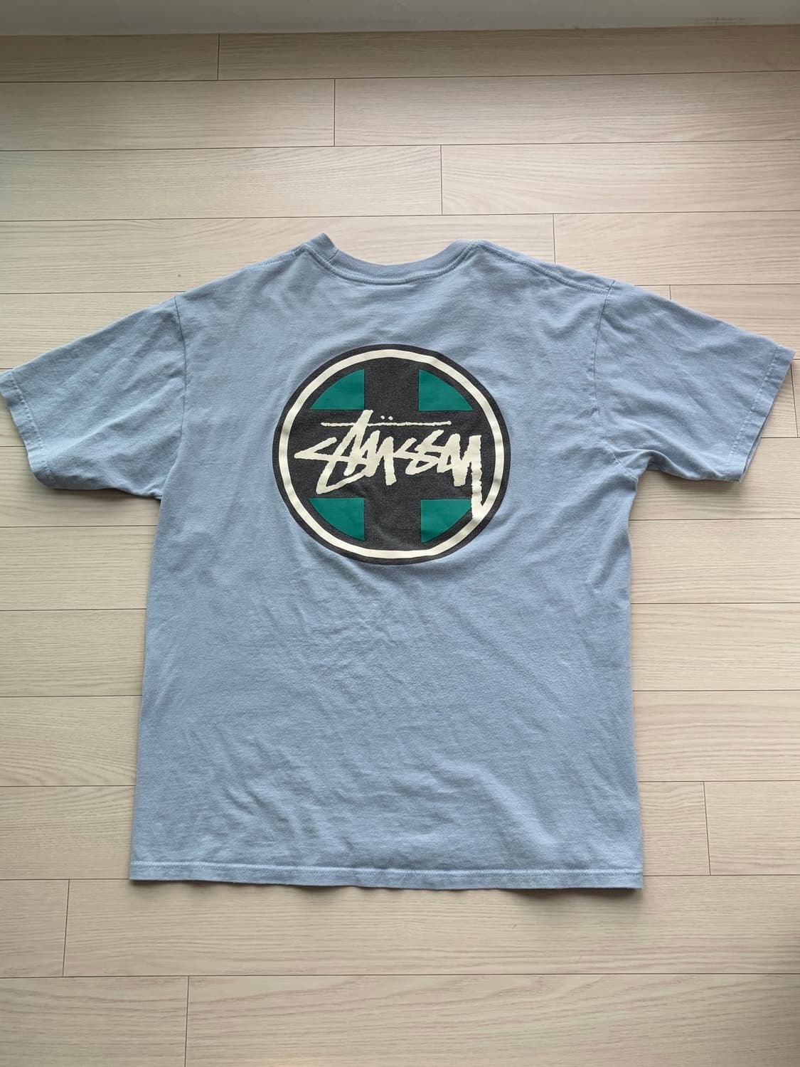 stussy 스투시 크로스 닷 피그먼트 다이드 티셔츠 L (103) 상품이미지3