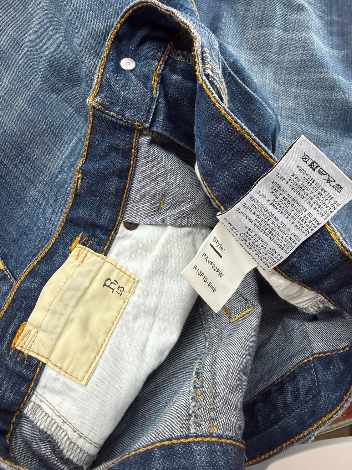 33/ 알써틴 R13 2000AW 데님 배기팬츠 상품이미지10