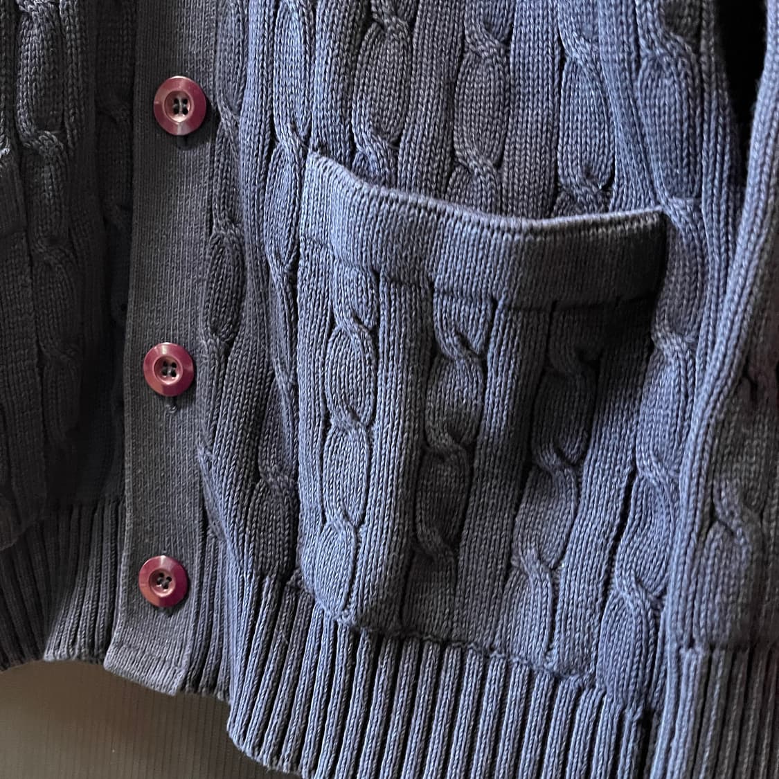 00s 폴로 랄프로렌 코튼 케이블 가디건 상품이미지5