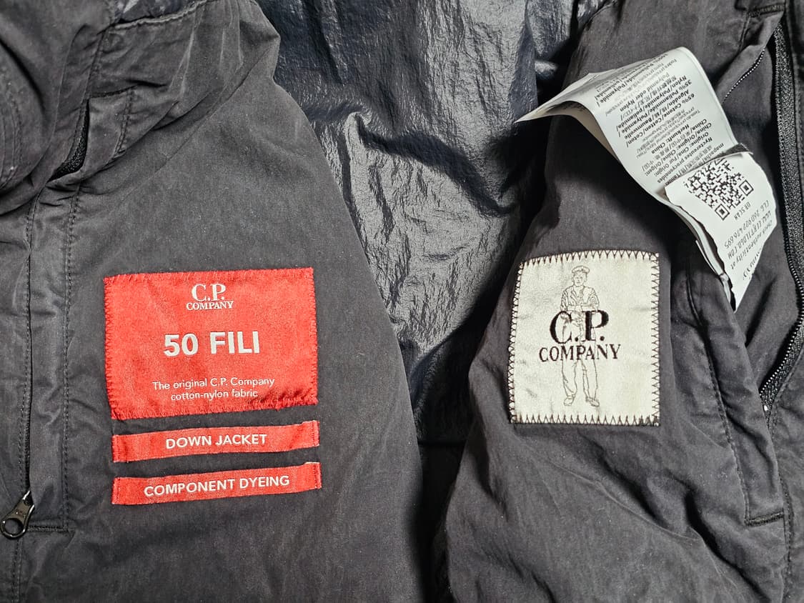 CP컴퍼니 가먼트다잉 라쿤포 패딩 48 정품 상품이미지4