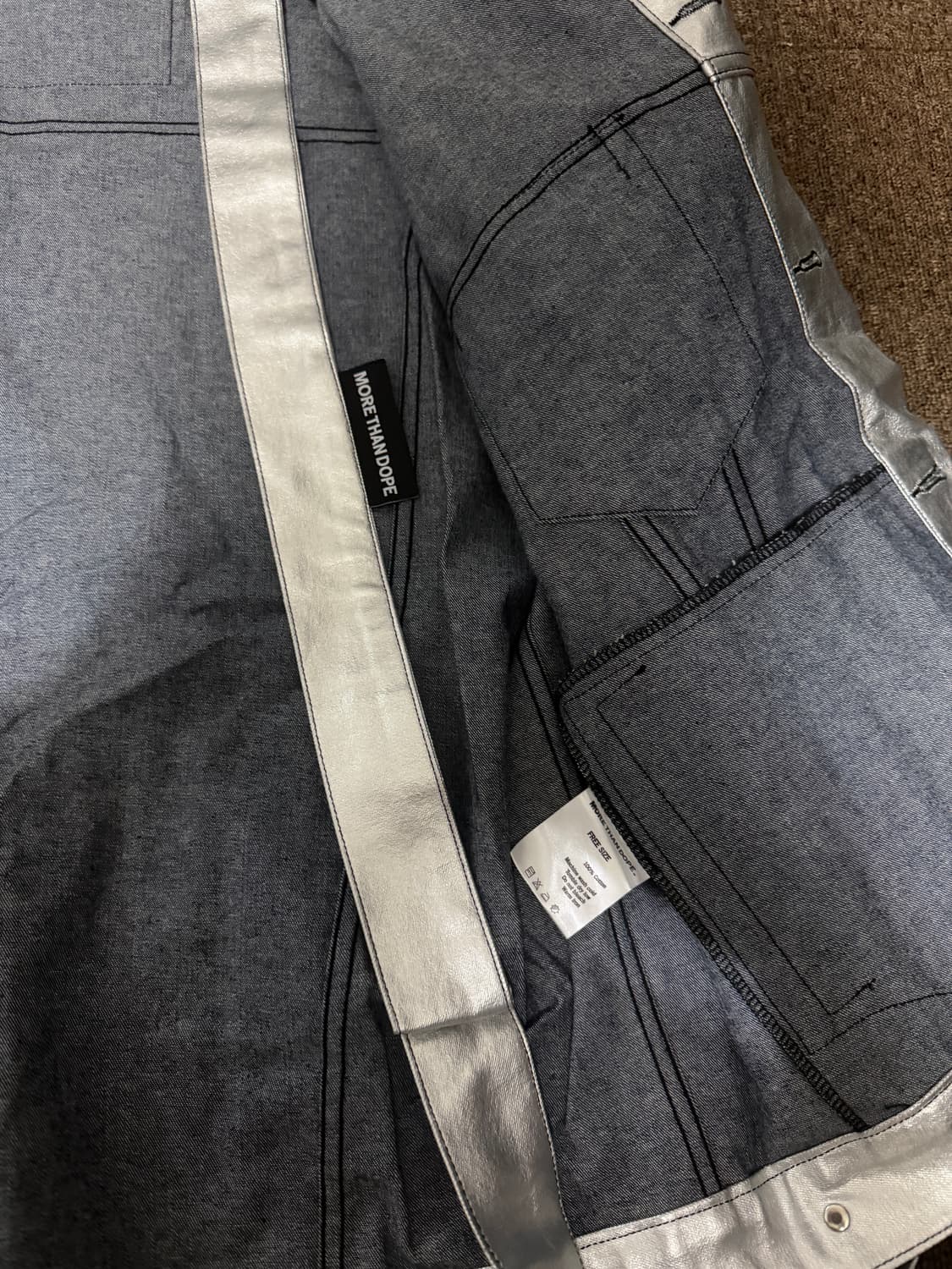 몰댄돕 메탈릭 데님 자켓 상품이미지2