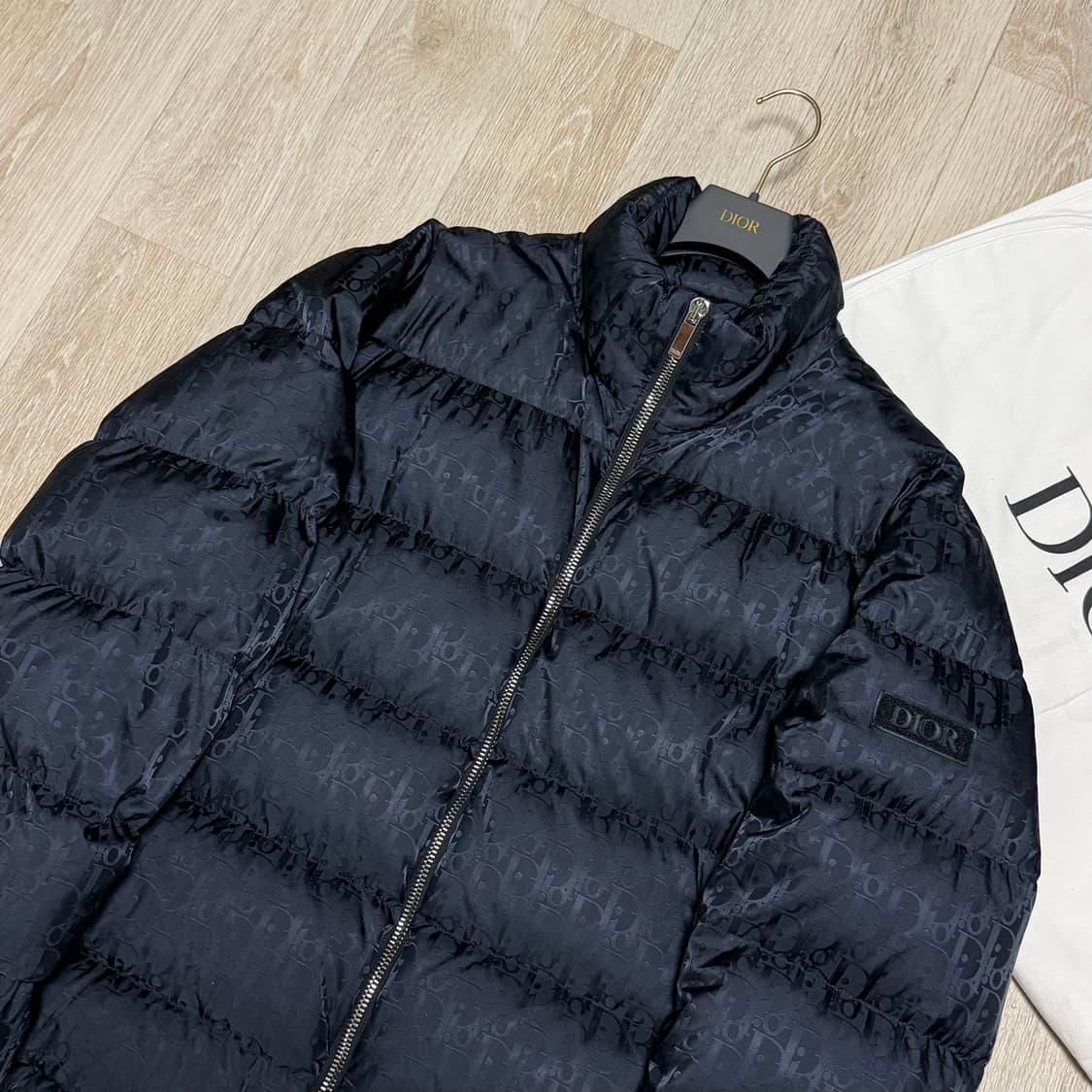 [블랙 52/새상품급] 디올 오블리크 패딩 블랙 풀구성 상품이미지2