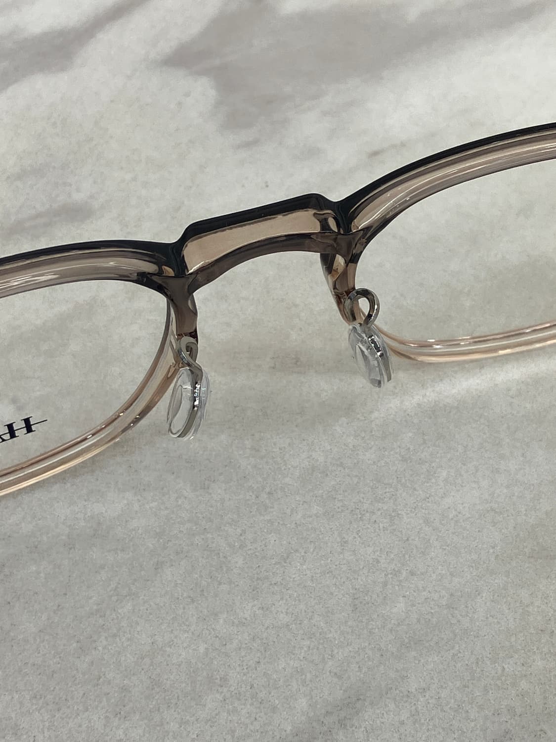 하츠 Hatz 차콜 클리어 투톤 월링턴 뿔테 안경 상품이미지4