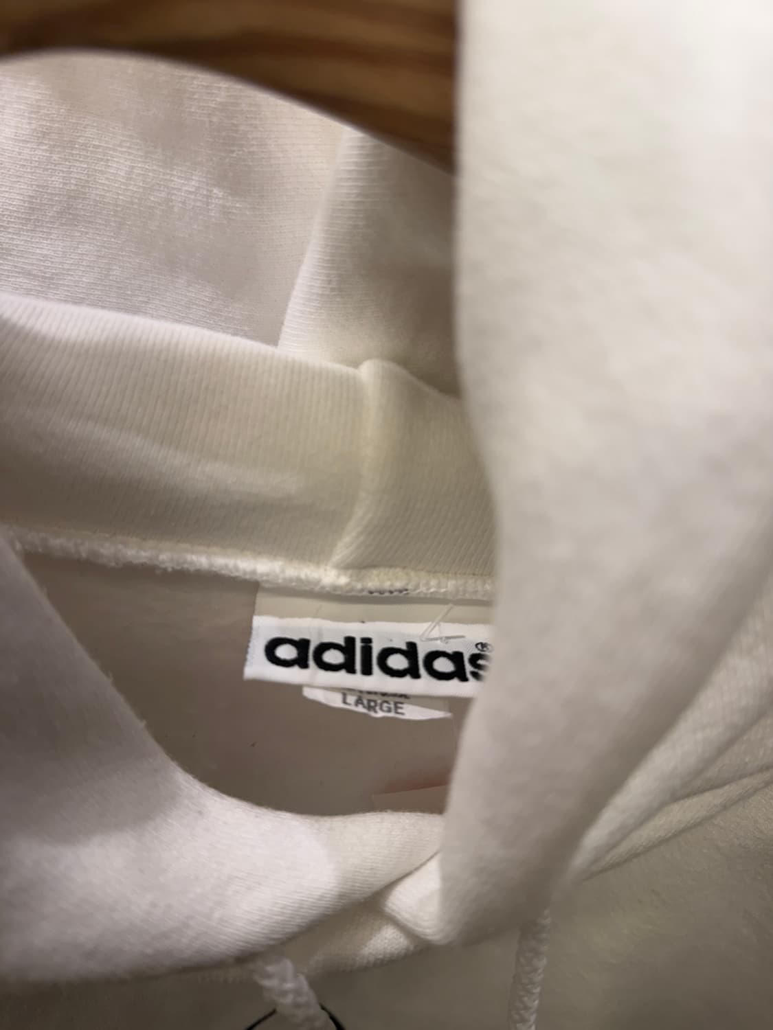 아디다스 화이트 트레포일 로고 후드티 U184 상품이미지5