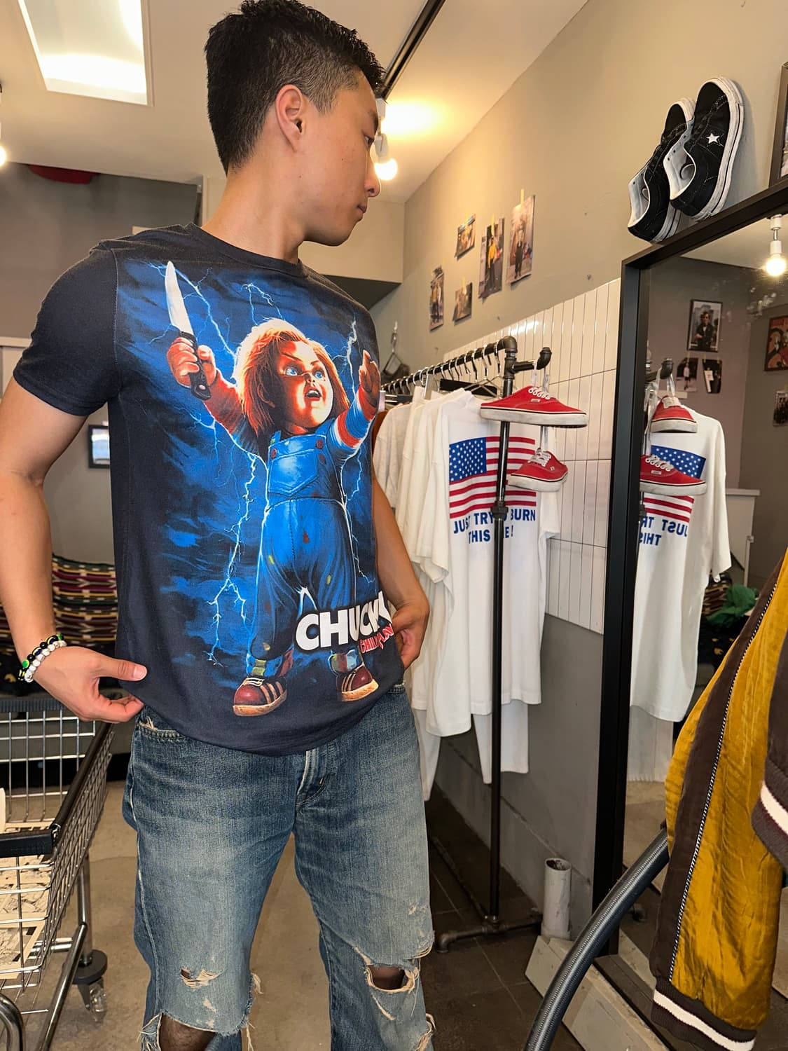 Chucky Child’s Play logo material T 상품이미지3