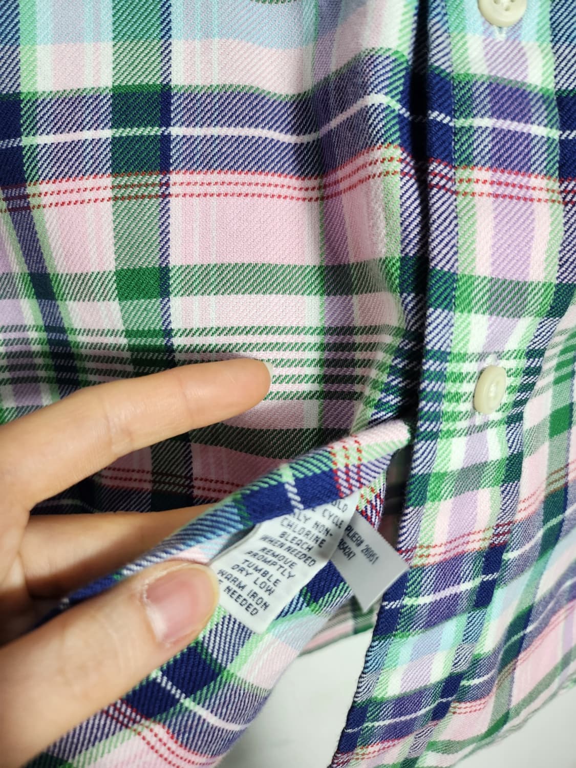 L 폴로 랄프로렌로렌 체크셔츠 상품이미지4