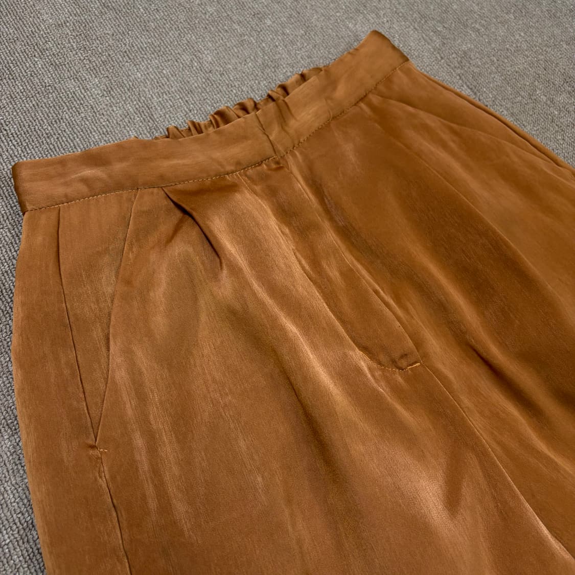 beams japan 빔즈 우먼스 세틴 플레어 팬츠 s  상품이미지2