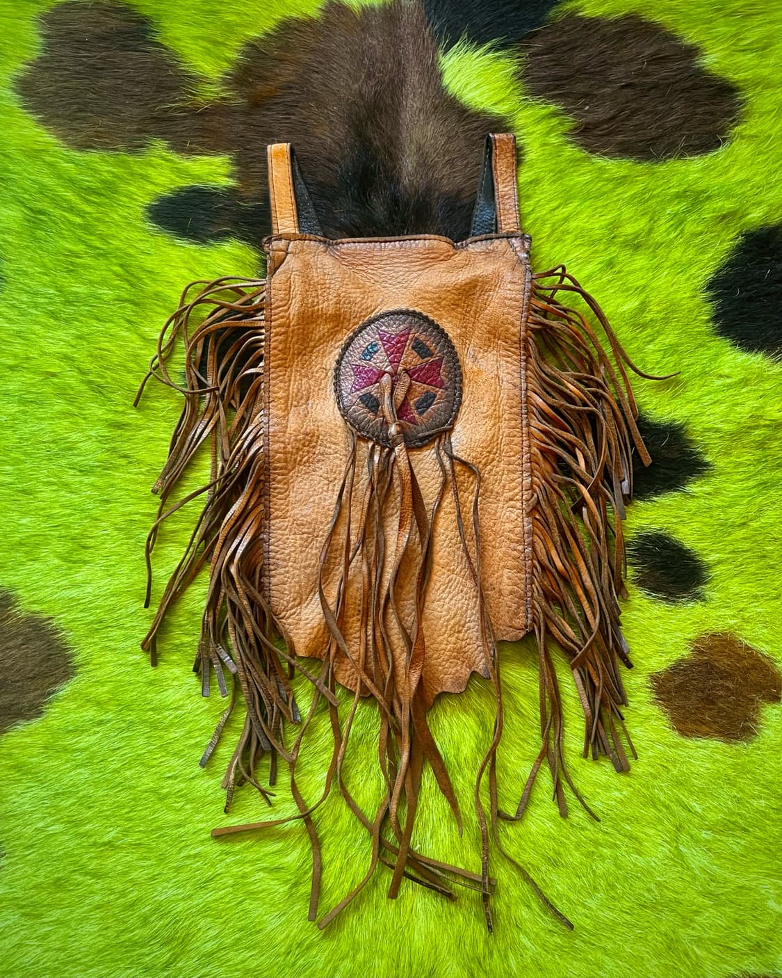 Native American Deer Skin Fringe Bag 상품이미지2