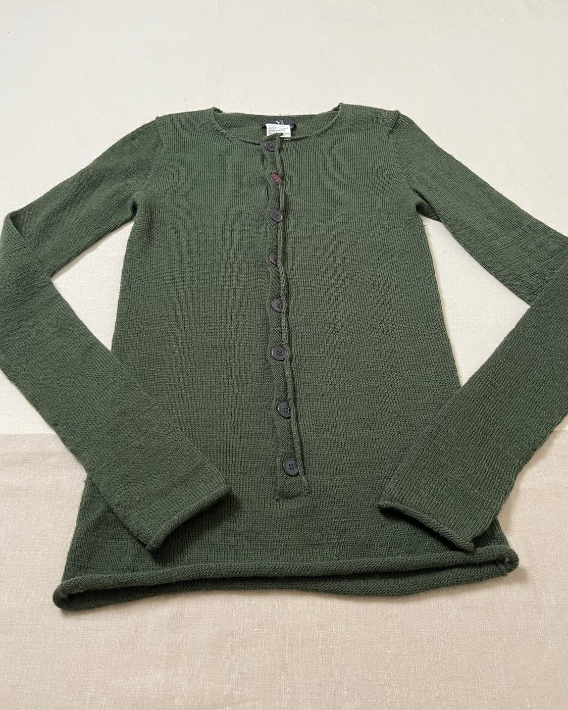 요지야마모토 롱 플라켓 니트 Y’s yohji yamamoto 헨리넥 상품이미지6