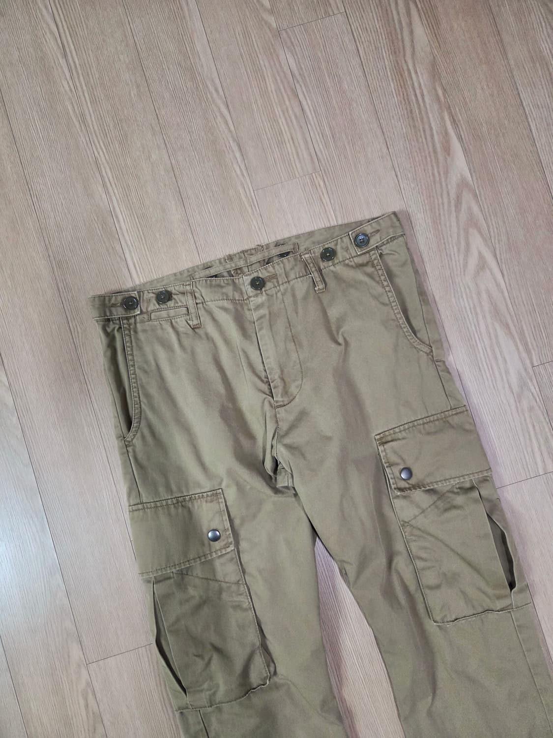 백넘버 카멜 사이드어드저스트 카고 팬츠 상품이미지2