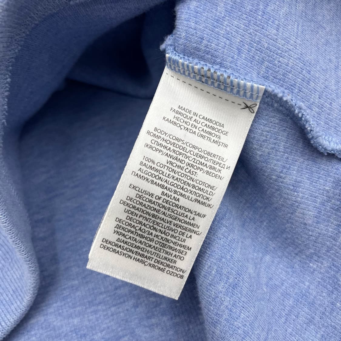 폴로 랄프로렌 옥스포드 스카이블루 반집업 니트 M 상품이미지5