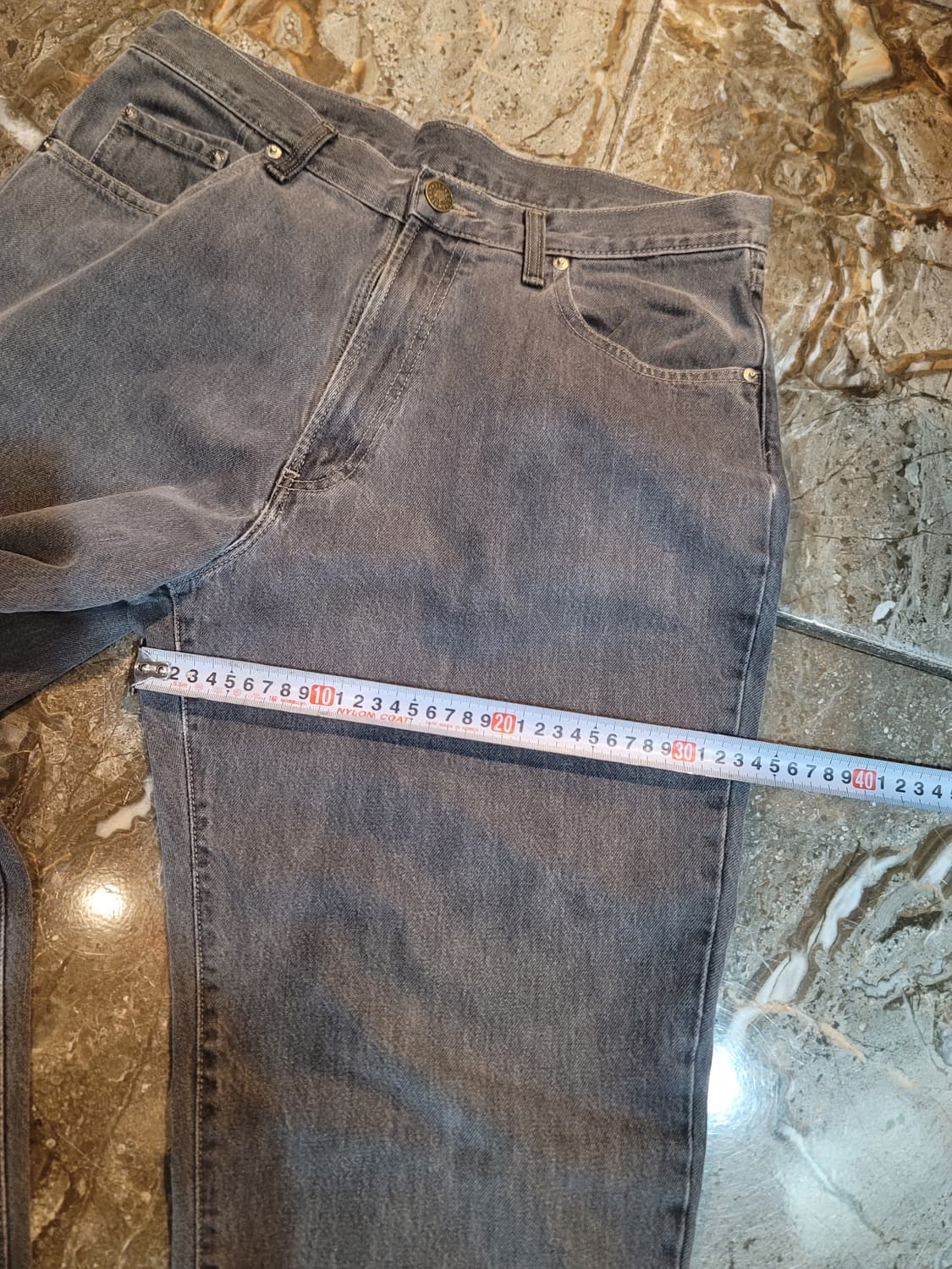 더블알엘 다크그레이 와이드 데님팬츠  상품이미지5