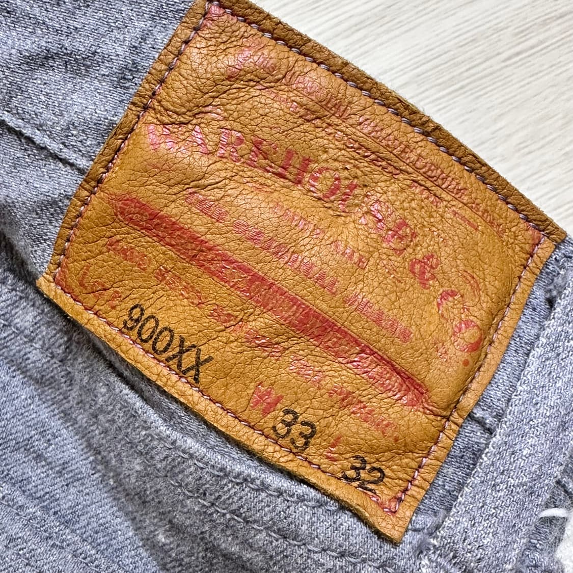 웨어하우스 LOT. 900XX (SLIM) 스탠다드 헤더 그레이 상품이미지7