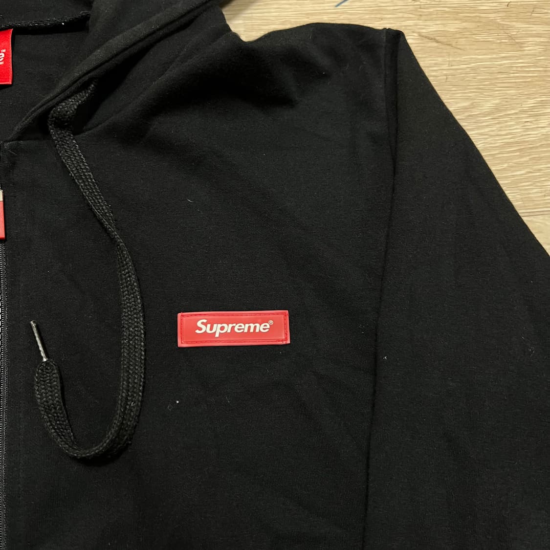 슈프림 박스로고 와펜 후드집업 [블랙] L/100 상품이미지4