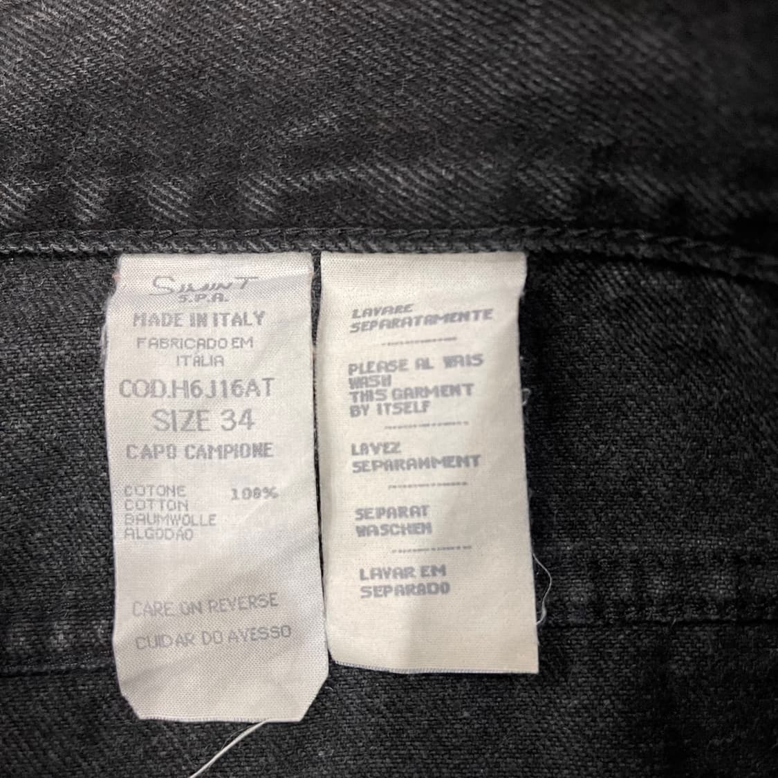 90's 아르마니 블랙진. 상품이미지3