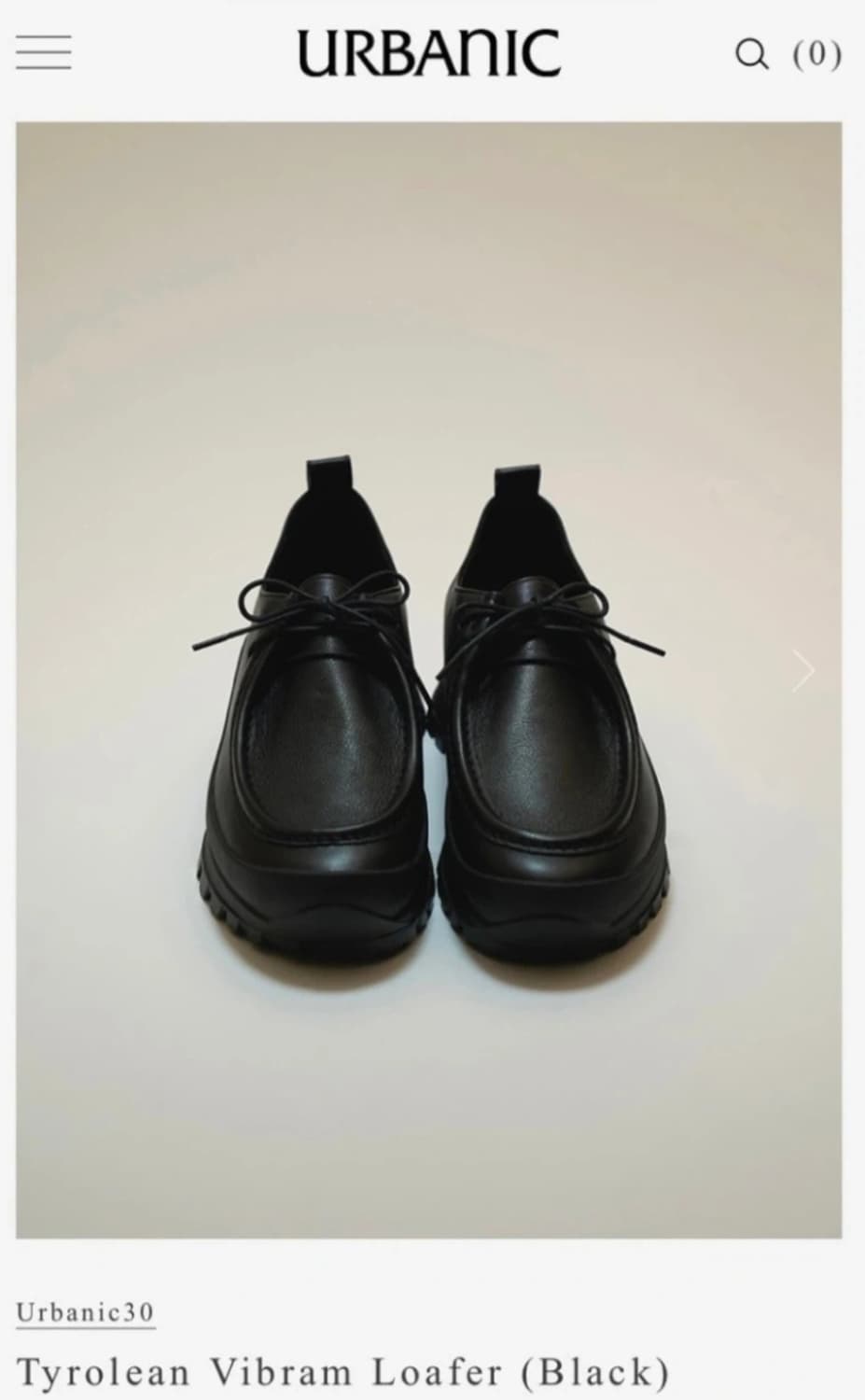 얼바닉 티롤리안 비브람 로퍼 블랙 상품이미지2