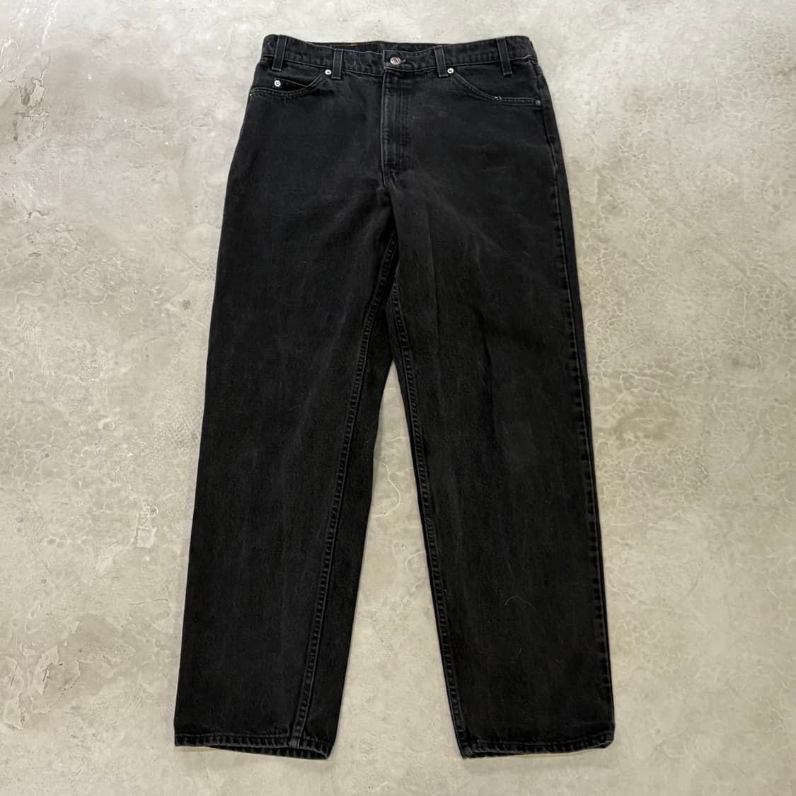 [36/32] 90s USA🇺🇸 리바이스 550 오렌지 탭 블랙 흑청 상품이미지1