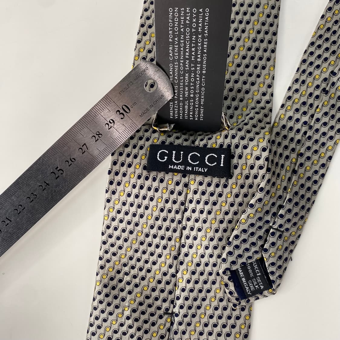 택부착 미사용품 구찌(GUCCI) 명품 정품 넥타이 상품이미지6