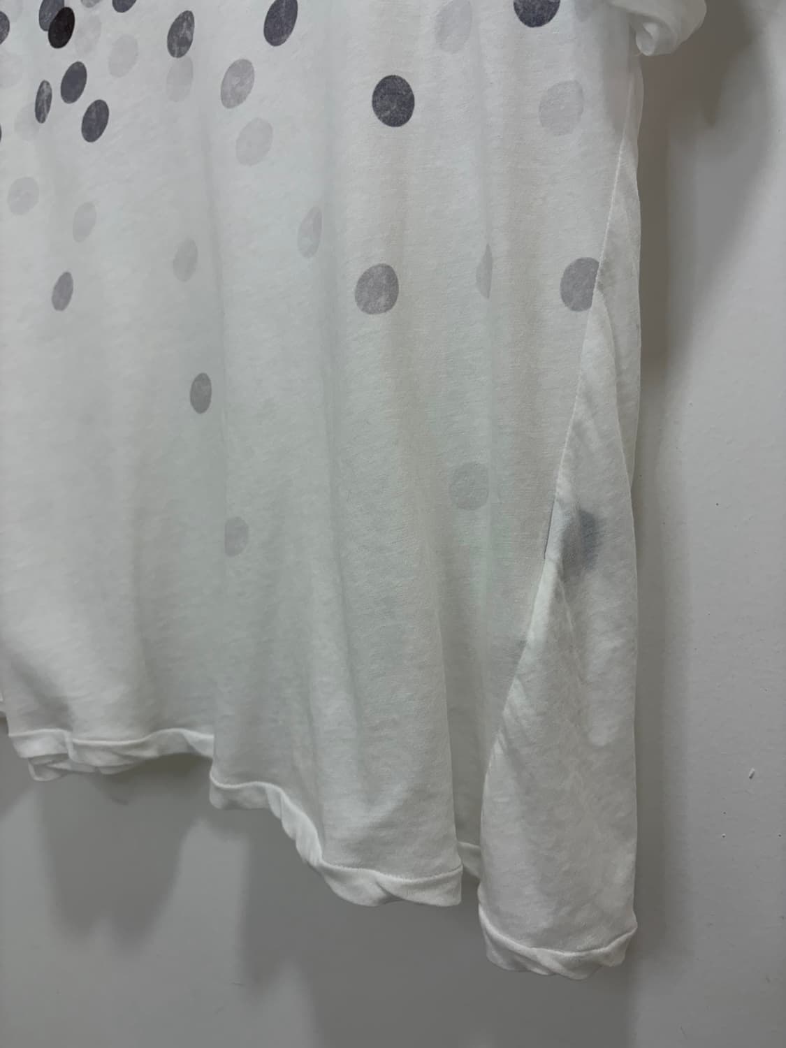 요지 야마모토 Y’s 도트 땡땡이 반팔티셔츠 상품이미지6