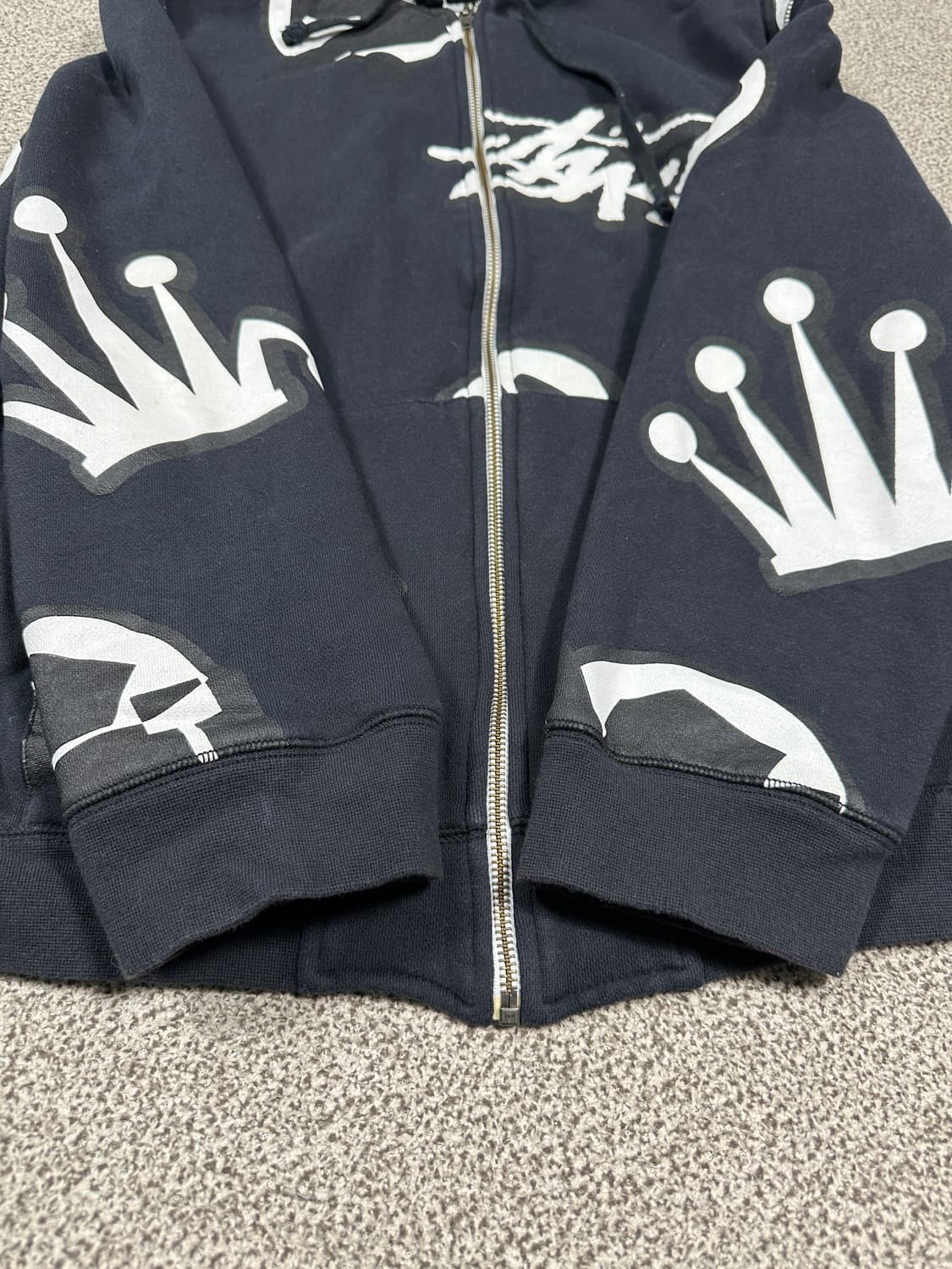 스투시 구형 후드집업 XL 상품이미지3