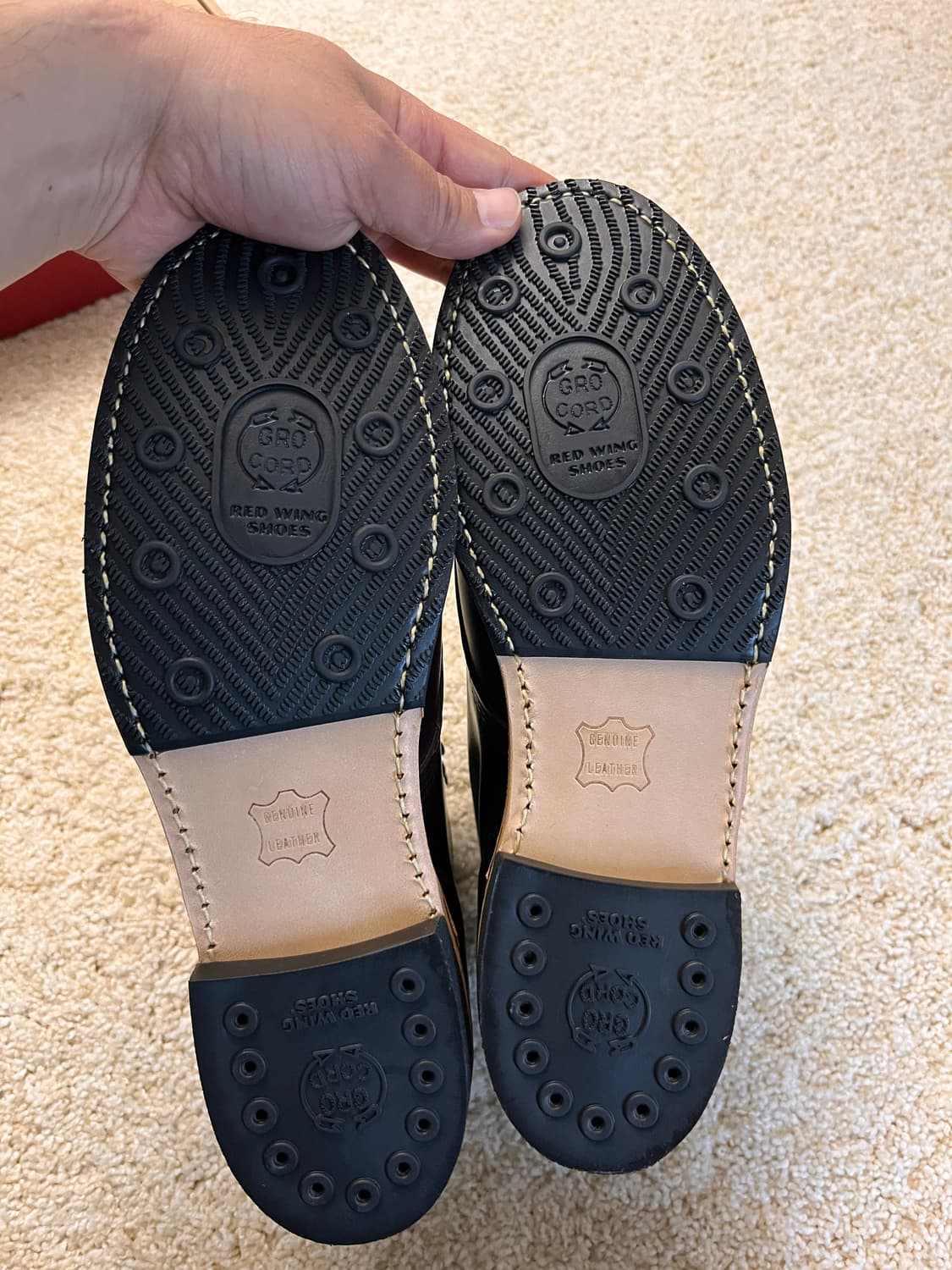 [미사용새상품] 레드윙 벡맨 9419 블랙 체리 9팩토리 세컨드 상품이미지5