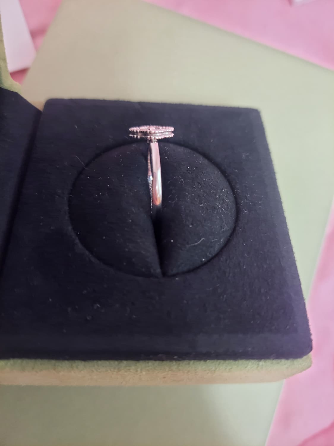 정품)급처상태좋음!반클리프 다이아 스위트알함브라링 반지 인보이스,영수증O 상품이미지8