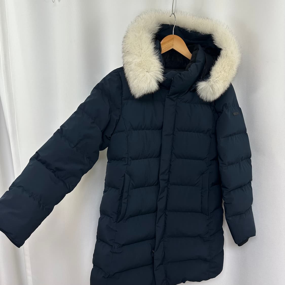  케이투 k2 여자 여우퍼 거위털 패딩 점퍼 네이비 100 상품이미지2