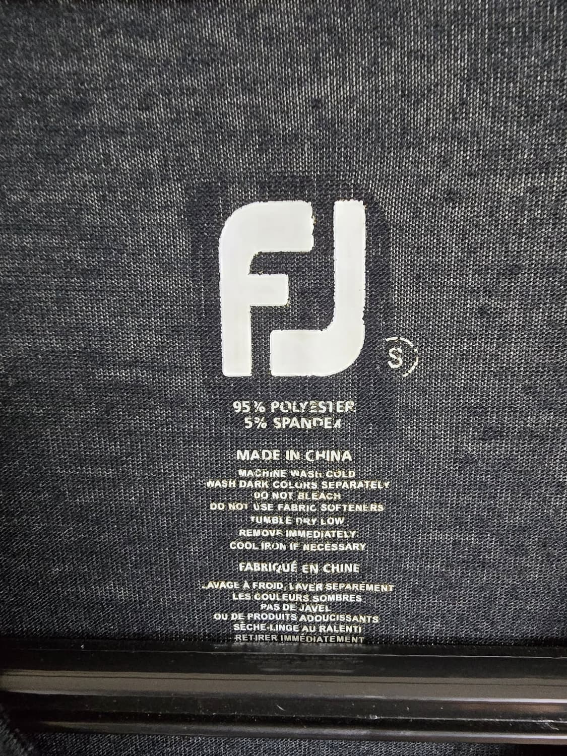 풋조이 FJ 티셔츠 블랙 (2177) 상품이미지3