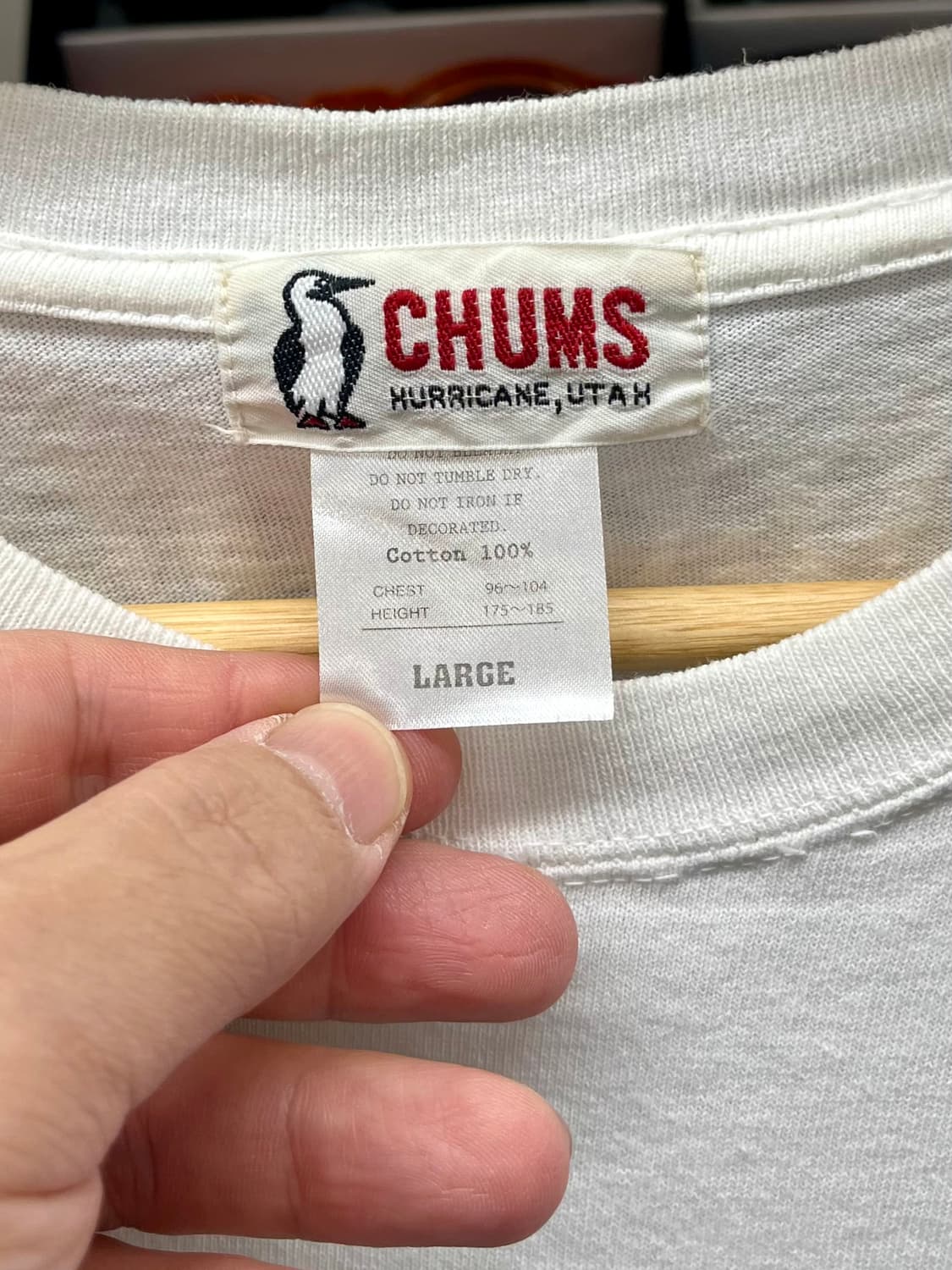 [95] CHUMS 첨스 아사기리잼 반팔티 상품이미지3