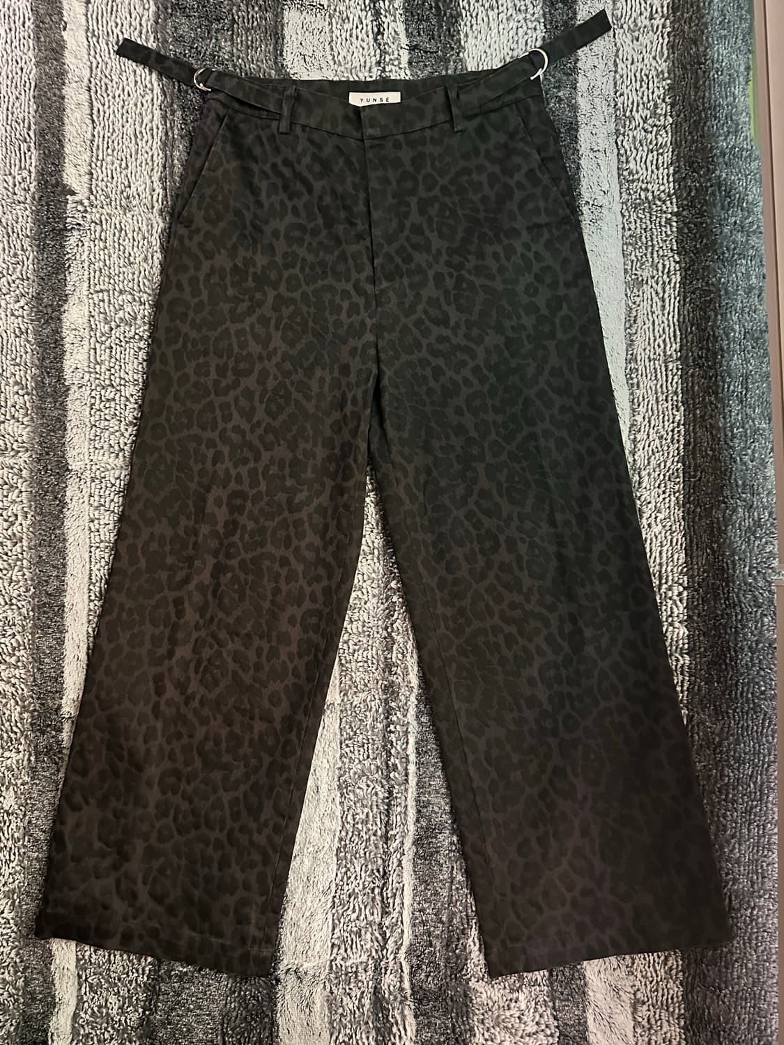윤세 와이드 레오파드 팬츠 상품이미지1